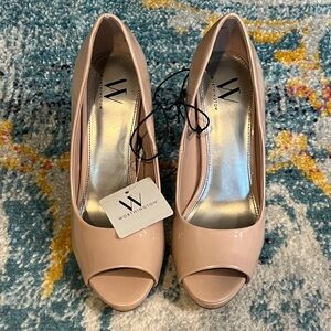 Worthington Blush Peep Toe Heels